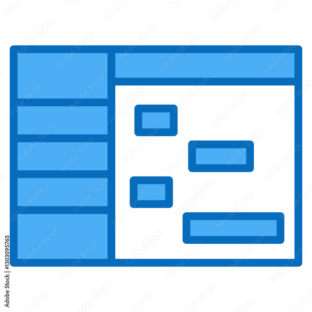 Gantt Chart Icon For Design Elements Gantt Chart Icon For Design Elements