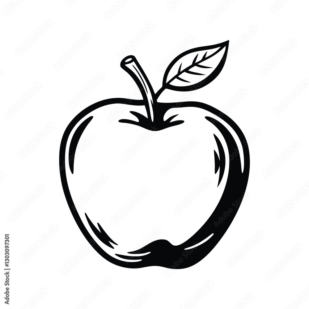 vector illustration of an apple vector illustration of an apple