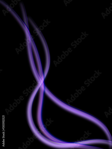 Dynamic and Futuristic Neon Wave Design with Fluid Motion