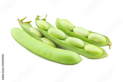 fava bean isolated on transparent or white background, png