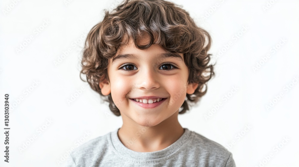 Portrait of a happy young boy isolated on white background Portrait of a happy young boy isolated on white background