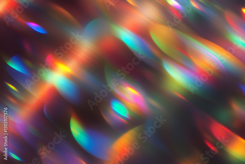 Glowing iridescent light background