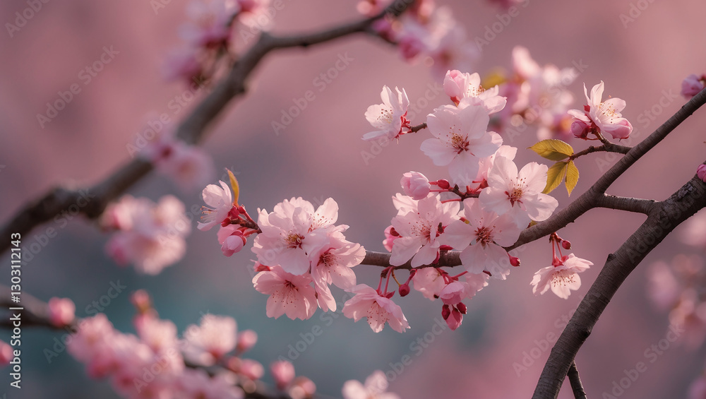Close-up of beautiful cherry blossoms in full bloom. Soft pink petals with a dreamy bokeh background. Ideal for nature lovers, wallpapers, and elegant designs Close-up of beautiful cherry blossoms in full bloom. Soft pink petals with a dreamy bokeh background. Ideal for nature lovers, wallpapers, and elegant designs