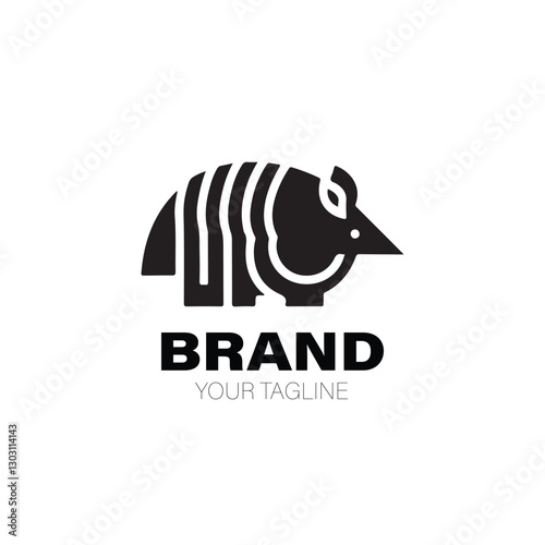 Armadillo Logo. Armadillo Logo Design. Armadillo Logo Brand. Armadillo Logo Vector Design Isolated on White Background