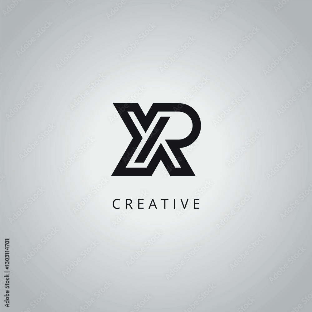 Obraz premium Initial Unique YR RY Letter Business Logo Design Vector Template.