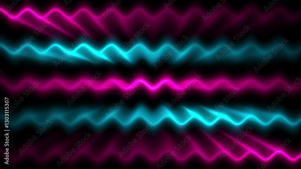 Abstract colorful 3D lines background with sine wave warp and neon color effect, concepts, ideas, 4k, transparent background with alpha channel, seamless loopable element