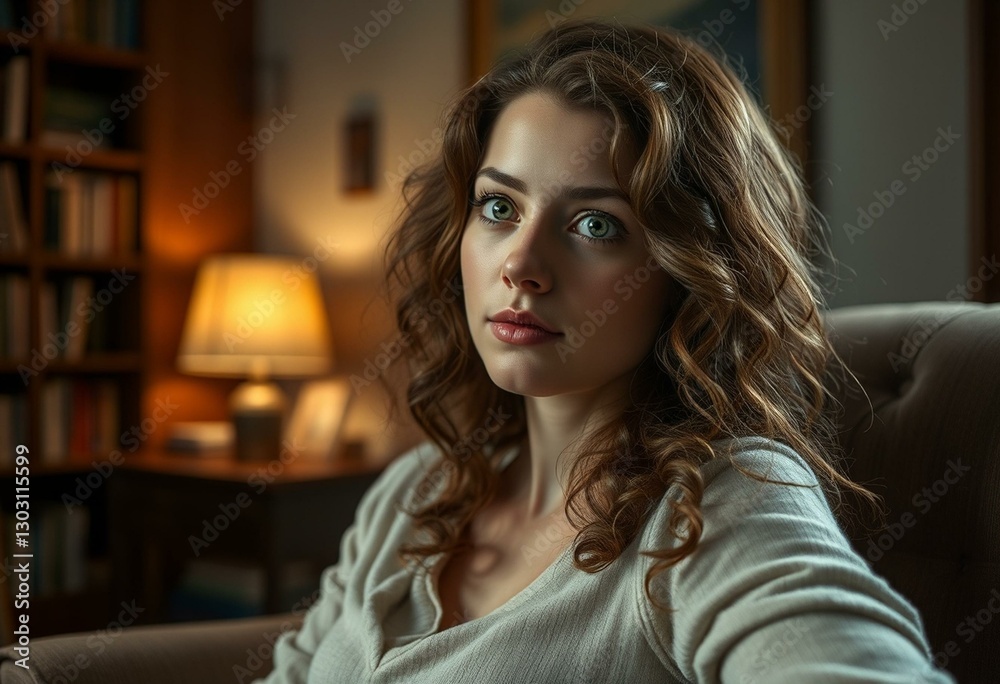 Obraz premium Whimsical dreamer portrait