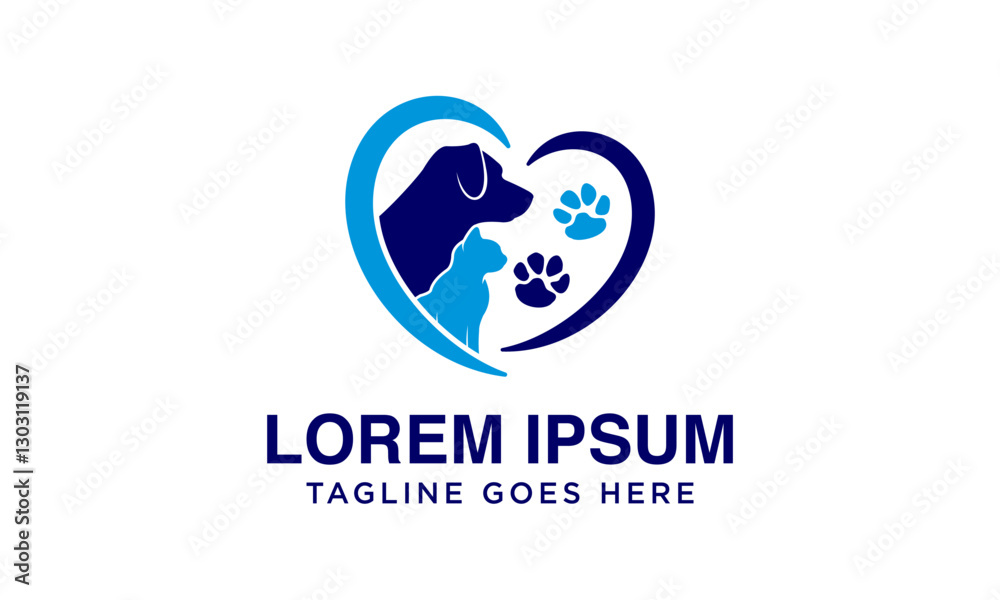 Fototapeta premium premium dog and cat logo