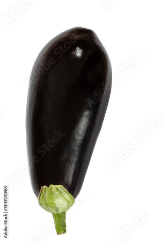 Fresh Eggplant Isolated on Transparent Background with Vibrant Colors