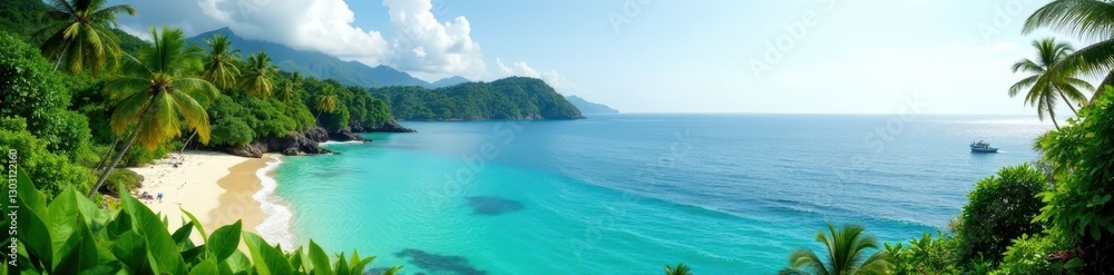 Fototapeta premium Stunning Balinese scenery collage Beaches, volcanoes, lush greenery , nature, beach