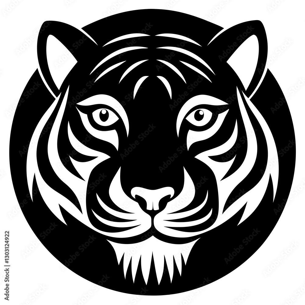Obraz premium tiger head vector