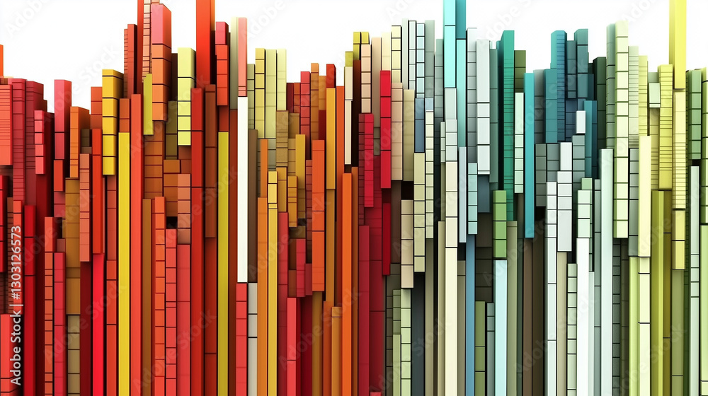 Vertical multi-colored lines background with white background Vertical multi-colored lines background with white background