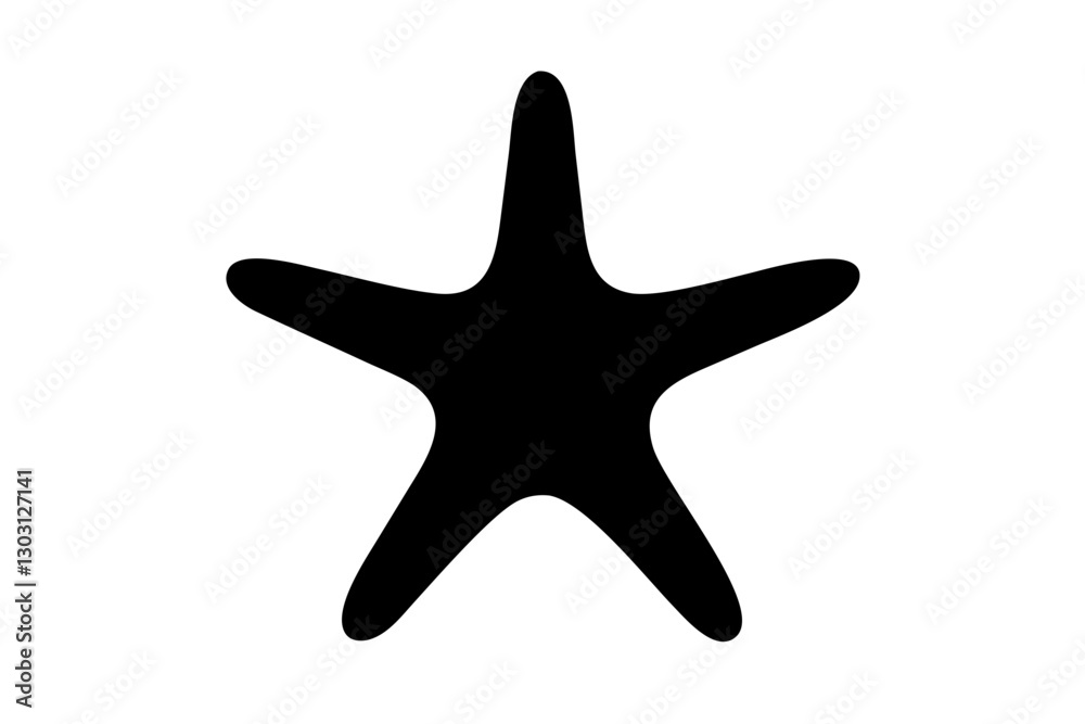 Common Starfish Icon – Sea Star Marine Life Flat Vecto Common Starfish Icon – Sea Star Marine Life Flat Vecto