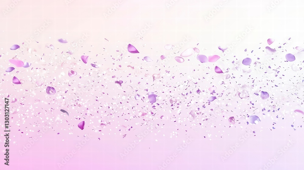Petal Serenity: Delicate lavender petals cascade gently against a soft, ethereal gradient, creating a sense of tranquility and ephemeral beauty. Petal Serenity: Delicate lavender petals cascade gently against a soft, ethereal gradient, creating a sense of tranquility and ephemeral beauty.