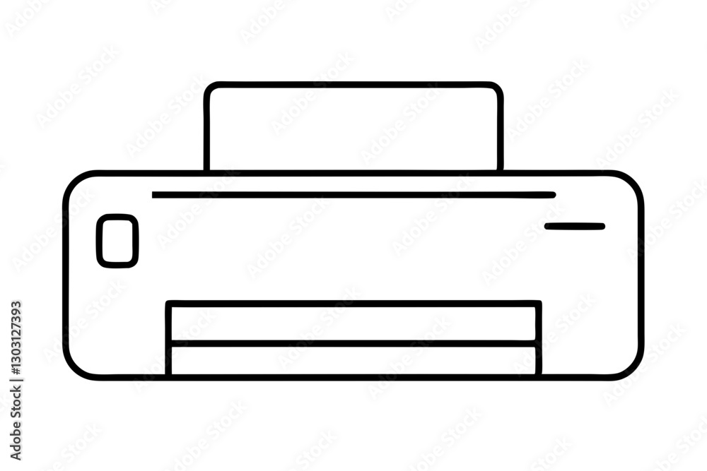 Desktop Printer Icon – Flat Design for Apps and Web Desktop Printer Icon – Flat Design for Apps and Web