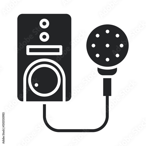 Water Heater Icon Glyph Style. Vector Illustration For Graphic Design