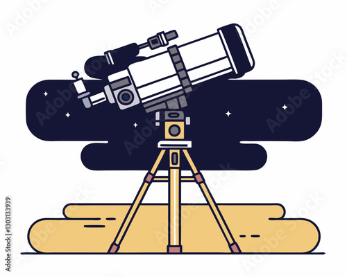 A professional telescope mounted on a tripod