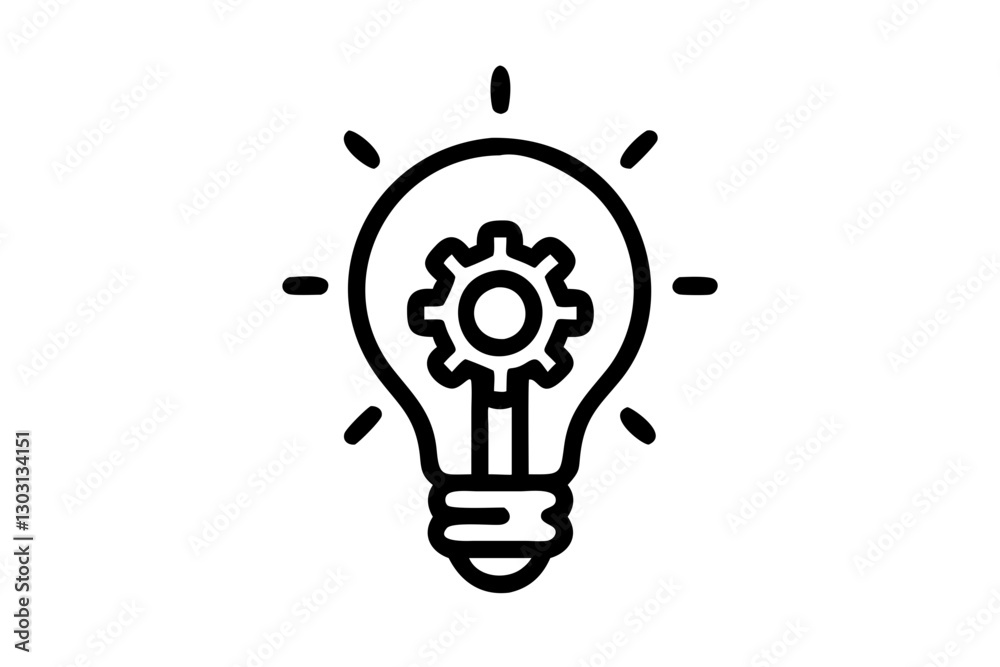 Lightbulb Icon | Idea & Innovation Line Art | SVG Vector Lightbulb Icon | Idea & Innovation Line Art | SVG Vector