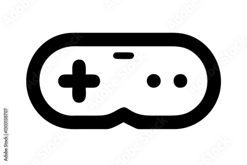Next-Generation Game Controller or Gamepad Vector Icon

