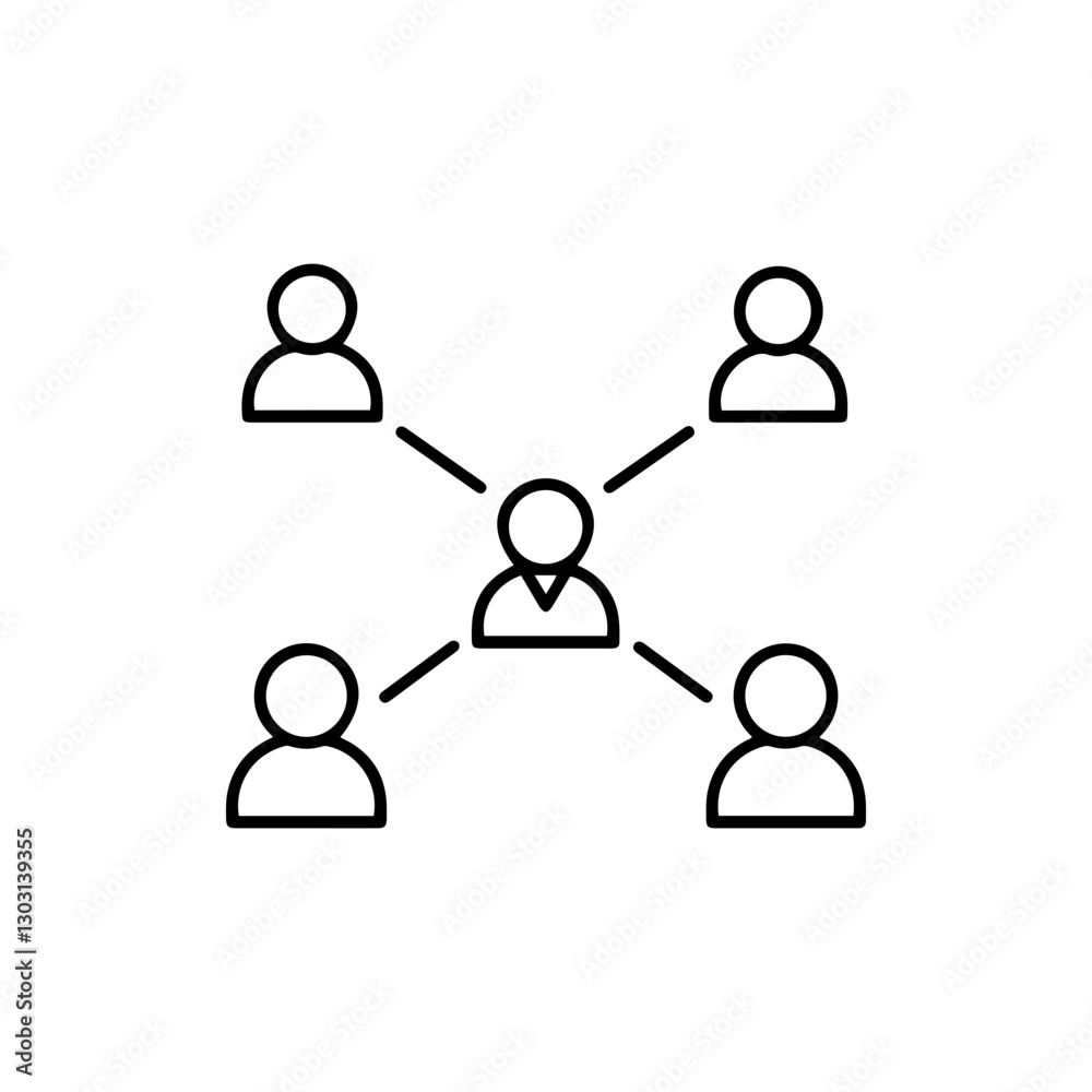 Business Connections Icon – Representing Networking, Partnerships, and Professional Relationships Business Connections Icon – Representing Networking, Partnerships, and Professional Relationships