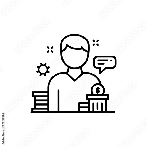 Business Acumen Icon – Representing Strategic Insight, Business Leadership, and Financial Decision-making