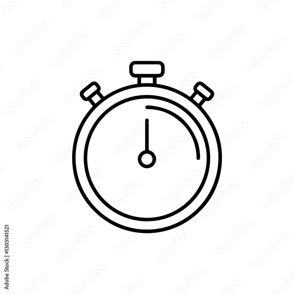 Stopwatch Timer Icon – Symbolizing Event Timing and Time Management for Activities Stopwatch Timer Icon – Symbolizing Event Timing and Time Management for Activities