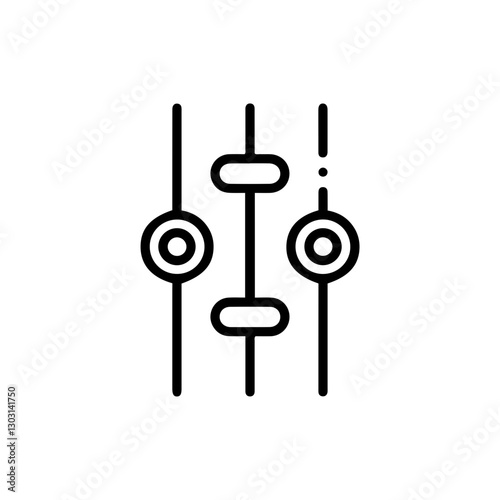 Thin Contrast Adjustment Icon – Representing Image Editing, Visual Enhancement, and Digital Design