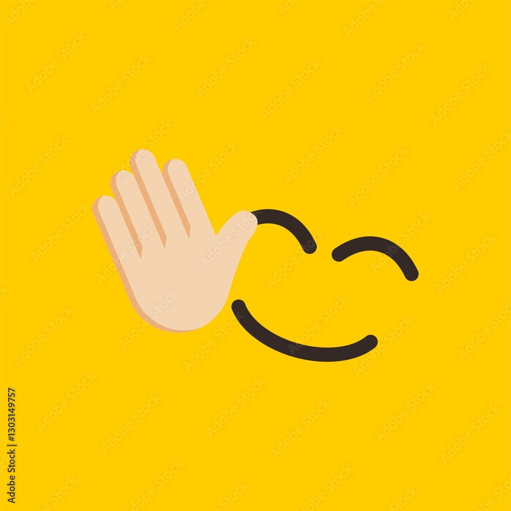 Obraz premium set emoticon emoji flat icon