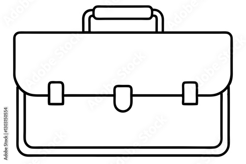 "Flat Icon of Work Briefcase for Web and App"
