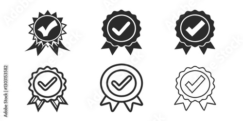 Premium Quality Badge Icons - Verified, Certified, Achievement Medals & Checkmarks