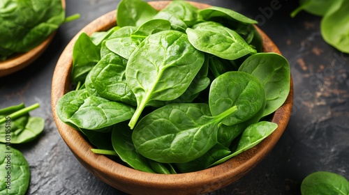 Fresh and juicy spinach