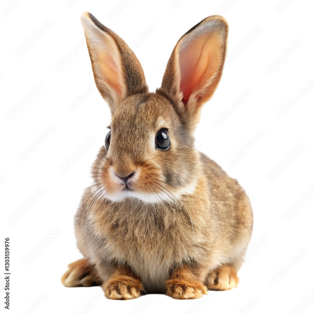 Fototapeta premium rabbit isolated on white background