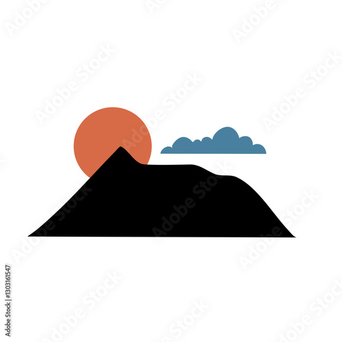 rocky mountains silhouette
