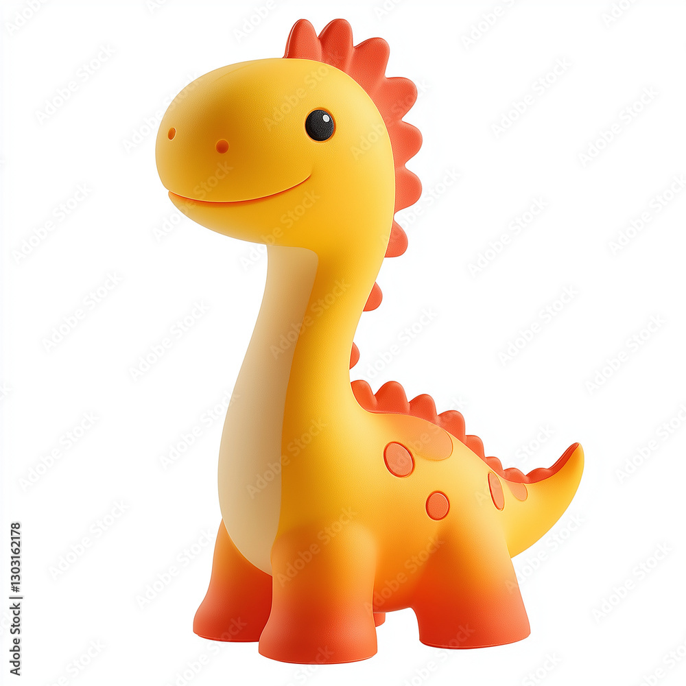 A cheerful orange dinosaur figurine with a playful expression, designed as a fun toy or collectible for dinosaur lovers and kids A cheerful orange dinosaur figurine with a playful expression, designed as a fun toy or collectible for dinosaur lovers and kids