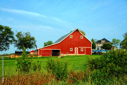 old red barn