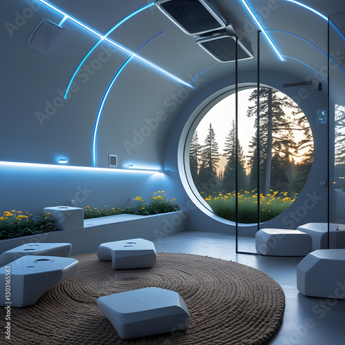 This ultra-modern architectural marvel blends seamless design with advanced technology, creating a future-ready living space where comfort is invisible yet omnipresent.