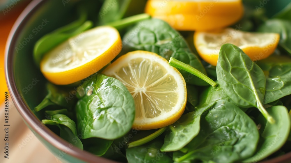 Fresh Lemon Spinach Salad Fresh Lemon Spinach Salad