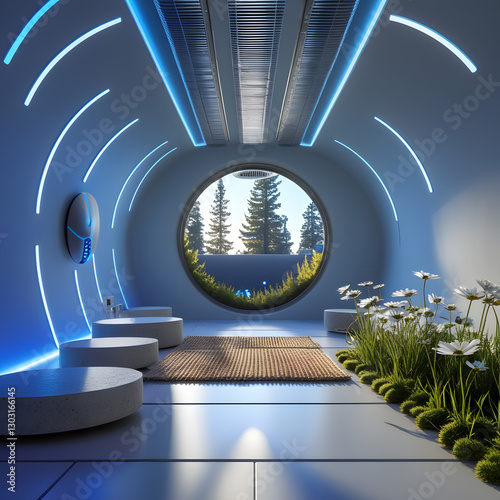 This ultra-modern architectural marvel blends seamless design with advanced technology, creating a future-ready living space where comfort is invisible yet omnipresent.