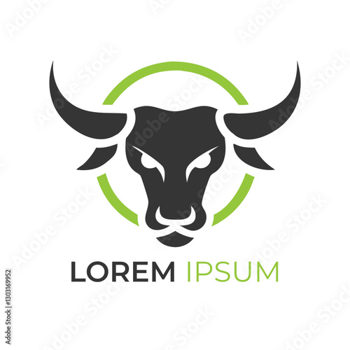 Powerful Bull Head Logo Design