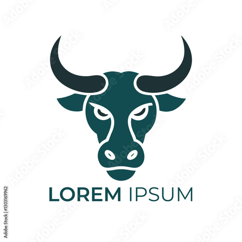 Powerful Bull Head Logo Design