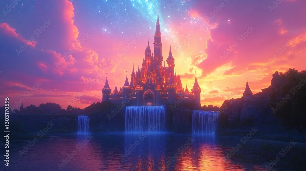 Obraz premium Fairy tale glowing aura, capturing a timeless fairy tale moment