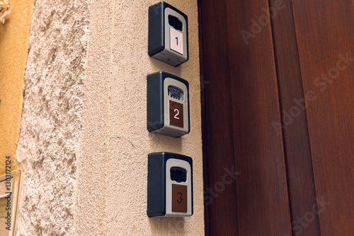 Keys safes at the entrance to the hotel. Daily rent of apartments. Entrance to the hostel using a code lock and mini safe with keys