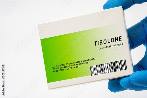 Tibolone A synthetic steroid with estrogenic, progestogenic, and androgenic properties, used in HRT. photo