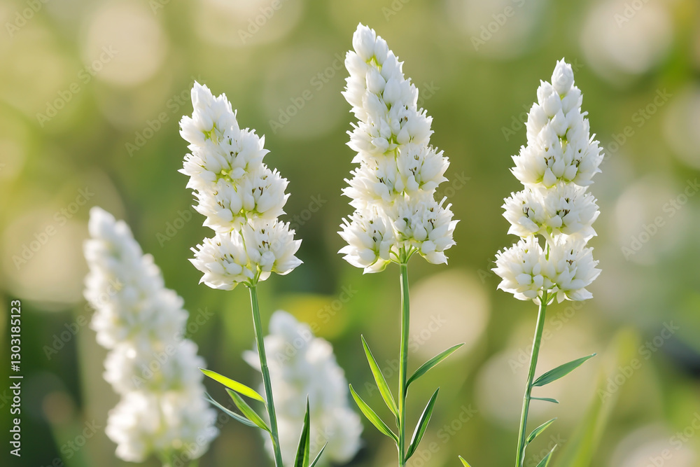White decorative grass flowers in the foreground, blurred background, close-up, sunny day, golden hour, nature photography, natural lighting, high-resolution photography. White decorative grass flowers in the foreground, blurred background, close-up, sunny day, golden hour, nature photography, natural lighting, high-resolution photography.