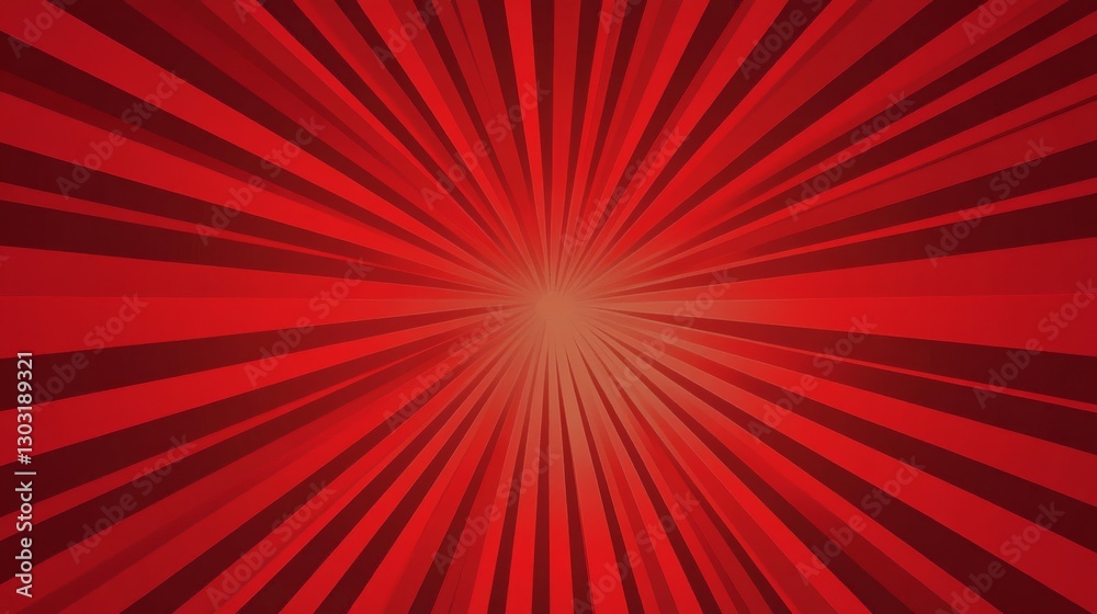 Abstract red starburst pattern with radiating lines in symmetrical design Abstract red starburst pattern with radiating lines in symmetrical design