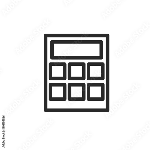 calculator isolated on white background