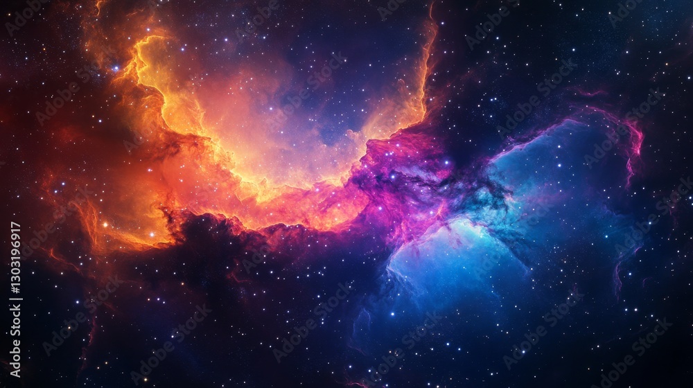 Nebula in Deep Space A stunning nebula illuminated by stars, with gas and dust swirling in vibrant colors. Nebula in Deep Space A stunning nebula illuminated by stars, with gas and dust swirling in vibrant colors.