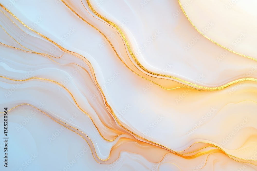 Fototapeta premium Luxury creamy abstract background with gold lines, minimal texture, high resolution , copy space background, Minimalist