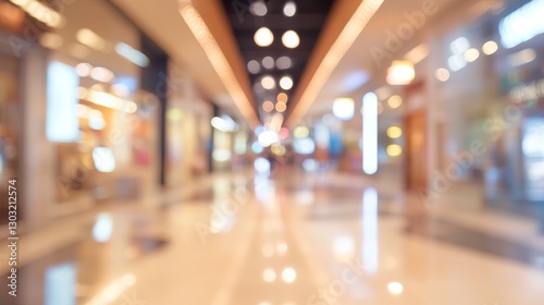 Wallpaper Mural Shopping mall interior blurred background Torontodigital.ca