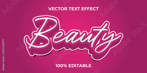 3d beauty editable text effect